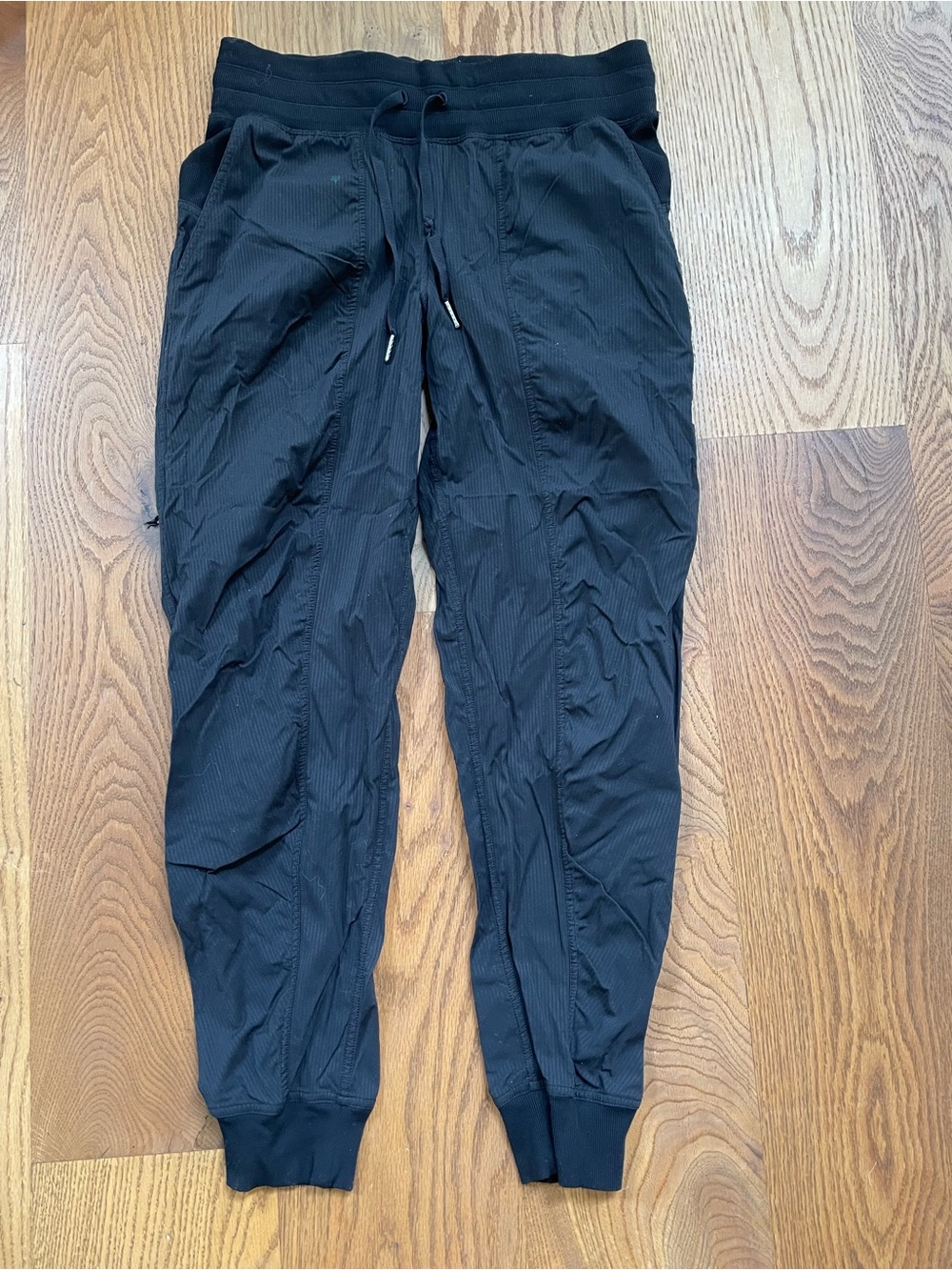 Women’s Black Dance Studio Pants With Cuffs